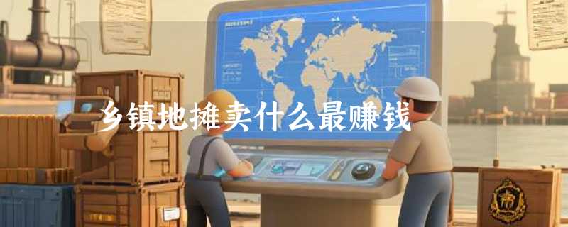 乡镇地摊卖什么最赚钱