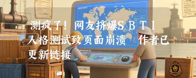 测疯了！网友挤爆SBTI人格测试致页面崩溃 作者已更新链接