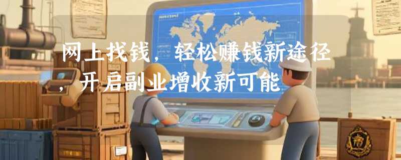 网上找钱，轻松赚钱新途径，开启副业增收新可能