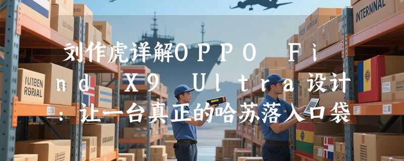 刘作虎详解OPPO Find X9 Ultra设计：让一台真正的哈苏落入口袋