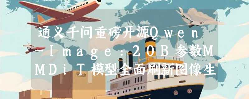 通义千问重磅开源Qwen-Image：20B参数MMDiT模型全面刷新图像生成SOTA