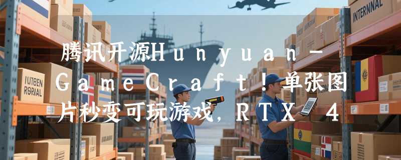 腾讯开源Hunyuan-GameCraft！单张图片秒变可玩游戏，RTX 4090轻松运行