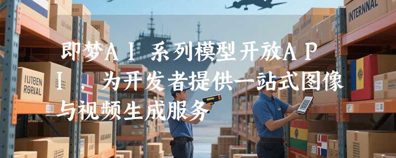 即梦AI系列模型开放API，为开发者提供一站式图像与视频生成服务