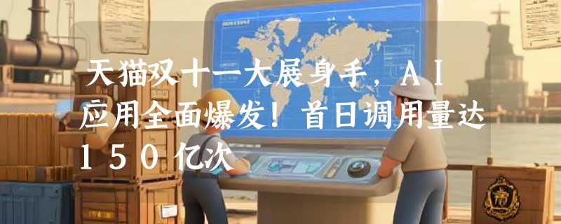 天猫双十一大展身手，AI应用全面爆发！首日调用量达150亿次