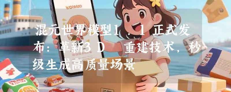 混元世界模型1.1正式发布:革新3D 重建技术，秒级生成高质量场景