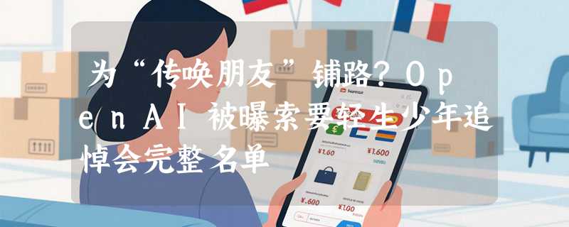 为“传唤朋友”铺路?OpenAI被曝索要轻生少年追悼会完整名单