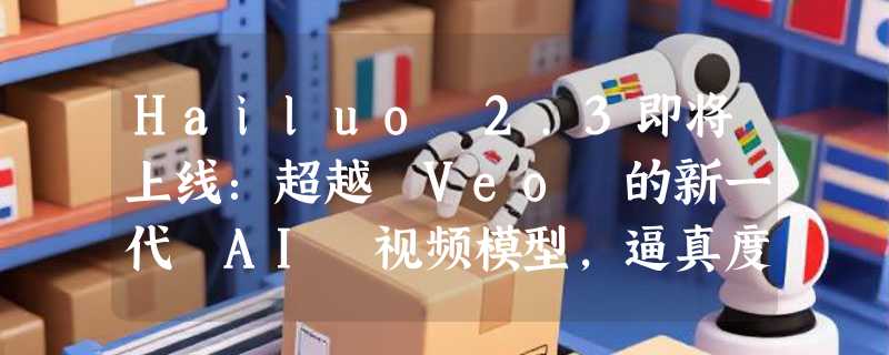 Hailuo 2.3即将上线：超越 Veo 的新一代 AI 视频模型，逼真度再升级