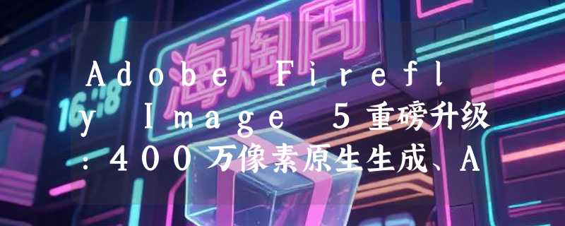 Adobe Firefly Image 5重磅升级：400万像素原生生成、AI音轨+自定义模型，创作者迎来“全栈式”AI创作时代
