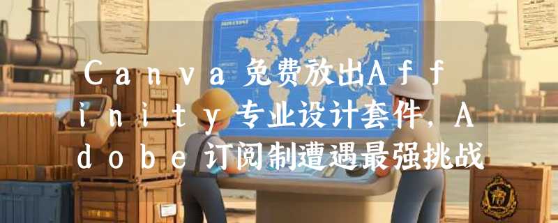 Canva免费放出Affinity专业设计套件，Adobe订阅制遭遇最强挑战