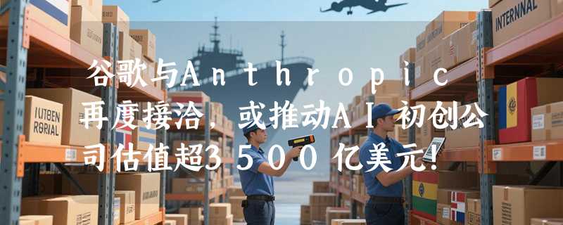 谷歌与Anthropic再度接洽，或推动AI初创公司估值超3500亿美元！
