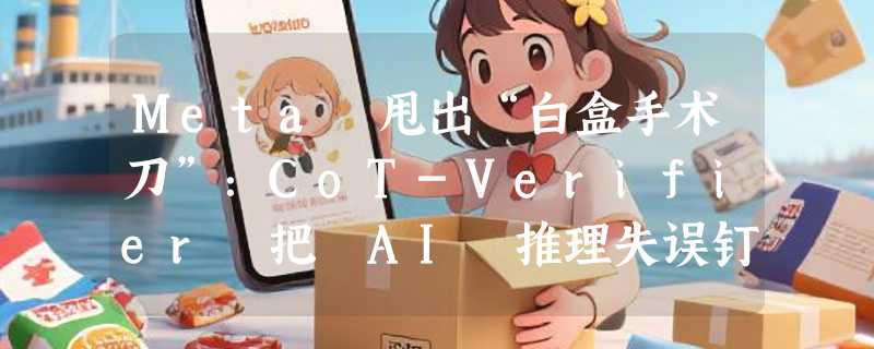 Meta 甩出“白盒手术刀”：CoT-Verifier 把 AI 推理失误钉在归因图上