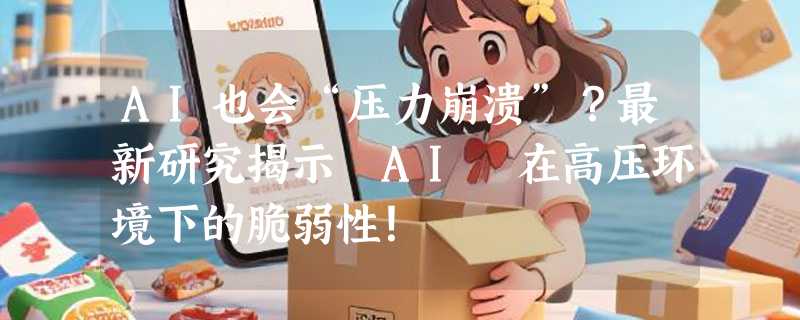 AI也会“压力崩溃”？最新研究揭示 AI 在高压环境下的脆弱性！