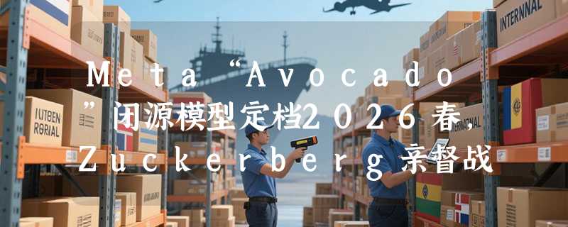 Meta“Avocado”闭源模型定档2026春，Zuckerberg亲督战队