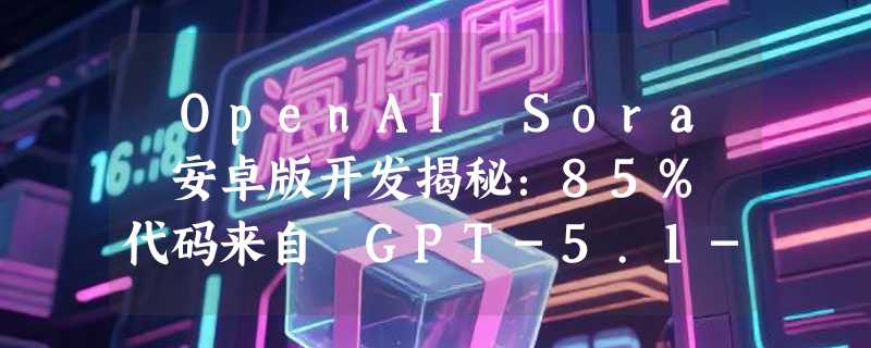 ​OpenAI Sora 安卓版开发揭秘：85% 代码来自 GPT-5.1-Codex，仅需 4 名工程师！