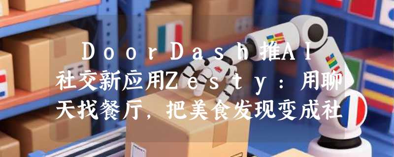 ​DoorDash推AI社交新应用Zesty：用聊天找餐厅，把美食发现变成社交体验