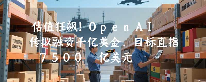 估值狂飙！OpenAI 传拟融资千亿美金，目标直指 7500 亿美元