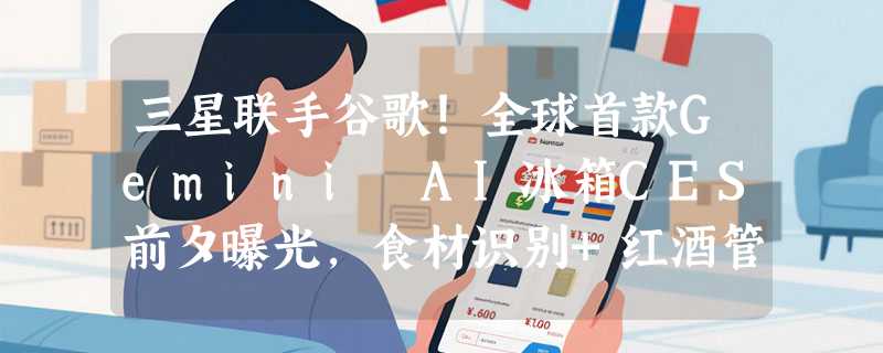 三星联手谷歌！全球首款Gemini AI冰箱CES前夕曝光，食材识别+红酒管家全靠AI