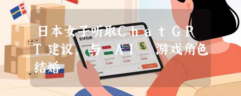 日本女子听取ChatGPT建议，与 AI 游戏角色结婚