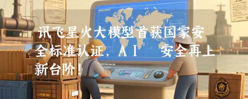 讯飞星火大模型首获国家安全标准认证，AI 安全再上新台阶！