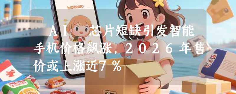 ​AI 芯片短缺引发智能手机价格飙涨，2026年售价或上涨近7%