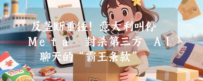 反垄断重锤!意大利叫停 Meta 封杀第三方 AI 聊天的“霸王条款”