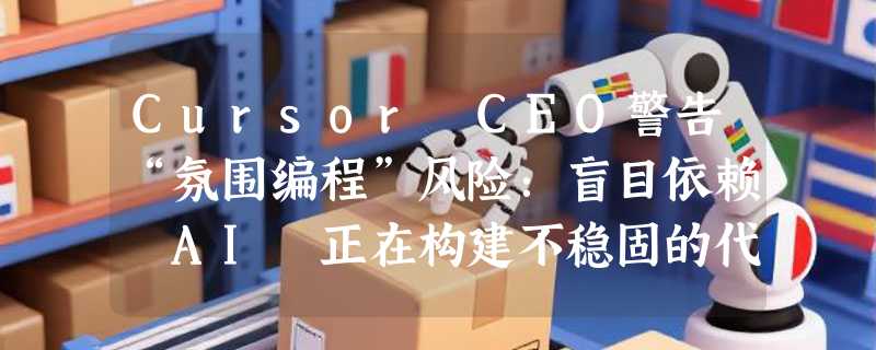Cursor CEO警告“氛围编程”风险：盲目依赖 AI 正在构建不稳固的代码地基