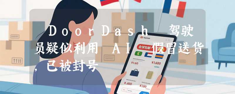 ​DoorDash 驾驶员疑似利用 AI 假冒送货，已被封号