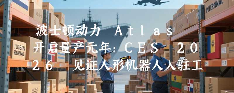 波士顿动力 Atlas 开启量产元年：CES 2026 见证人形机器人入驻工厂