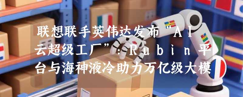 联想联手英伟达发布“AI云超级工厂”：Rubin平台与海神液冷助力万亿级大模型