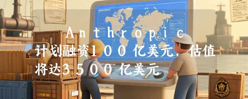 ​ Anthropic 计划融资100亿美元，估值将达3500亿美元