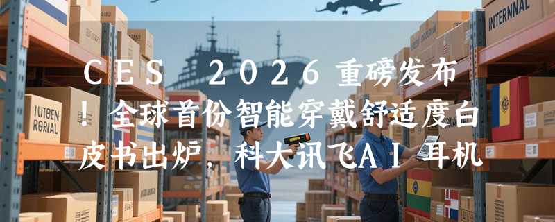 CES 2026重磅发布！全球首份智能穿戴舒适度白皮书出炉，科大讯飞AI耳机获SGS最高评级