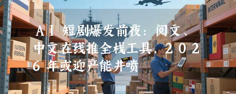 AI短剧爆发前夜：阅文、中文在线推全栈工具，2026年或迎产能井喷