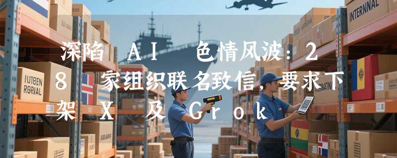 深陷 AI 色情风波：28 家组织联名致信，要求下架 X 及 Grok