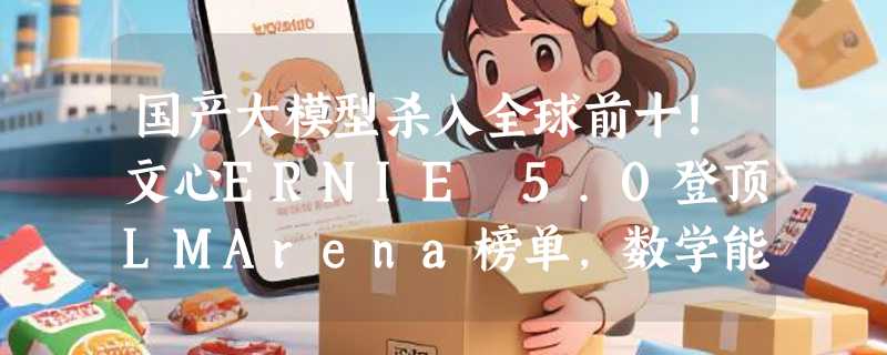 国产大模型杀入全球前十！文心ERNIE 5.0登顶LMArena榜单，数学能力直逼GPT