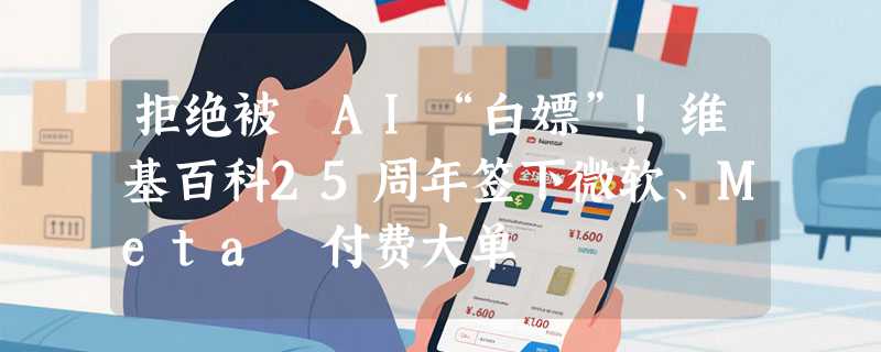 拒绝被 AI“白嫖”!维基百科25周年签下微软、Meta 付费大单