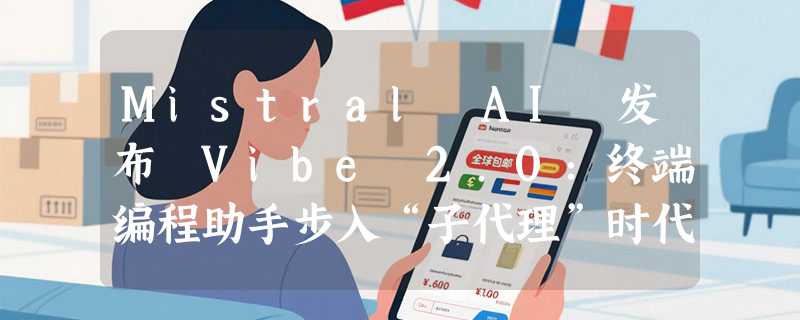 Mistral AI 发布 Vibe 2.0：终端编程助手步入“子代理”时代