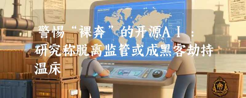 警惕“裸奔”的开源AI：研究称脱离监管或成黑客劫持温床