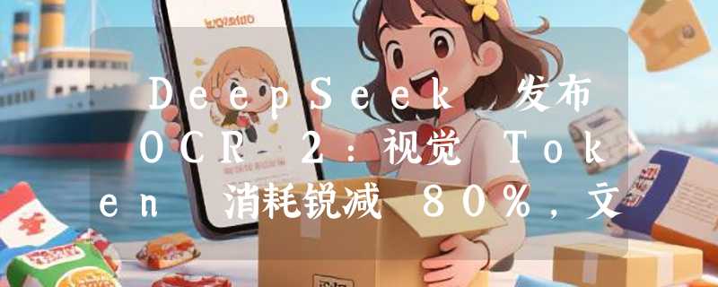​DeepSeek 发布 OCR 2：视觉 Token 消耗锐减 80%，文档解析力超越 Gemini 3 Pro