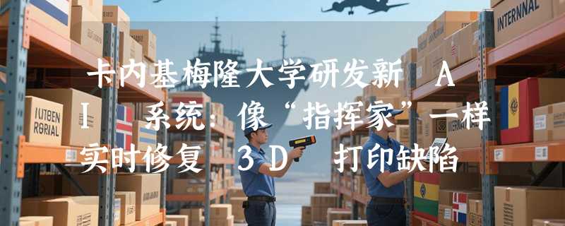 卡内基梅隆大学研发新 AI 系统：像“指挥家”一样实时修复 3D 打印缺陷