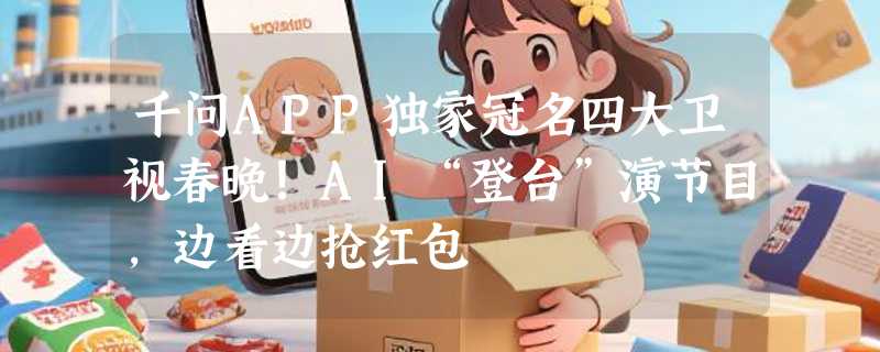 千问APP独家冠名四大卫视春晚！AI“登台”演节目，边看边抢红包