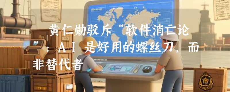 ​黄仁勋驳斥“软件消亡论”：AI是好用的螺丝刀，而非替代者