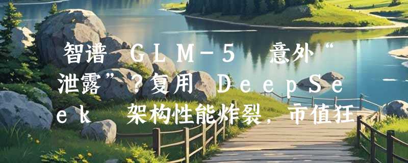 智谱 GLM-5 意外“泄露”？复用 DeepSeek 架构性能炸裂，市值狂飙 200% 坐稳国产 AI 顶流