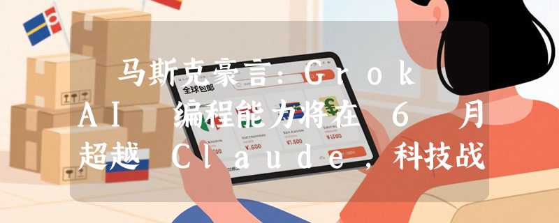​马斯克豪言：Grok AI 编程能力将在 6 月超越 Claude，科技战火再起！