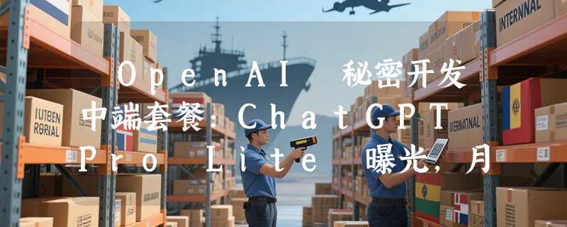 ​OpenAI 秘密开发中端套餐：ChatGPT Pro Lite 曝光，月费 100 美元