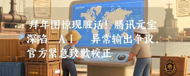 拜年图惊现脏话!腾讯元宝深陷 AI 异常输出争议，官方紧急致歉校正
