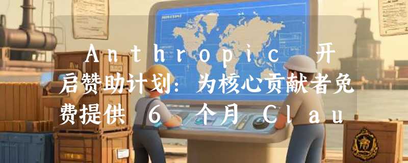 ​Anthropic 开启赞助计划：为核心贡献者免费提供 6 个月 Claude Max