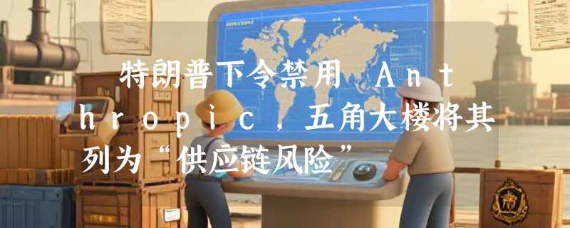 ​特朗普下令禁用 Anthropic，五角大楼将其列为“供应链风险”