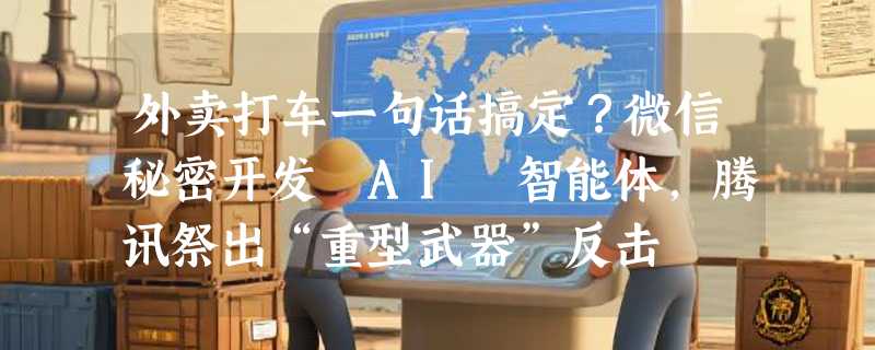外卖打车一句话搞定？微信秘密开发 AI 智能体，腾讯祭出“重型武器”反击