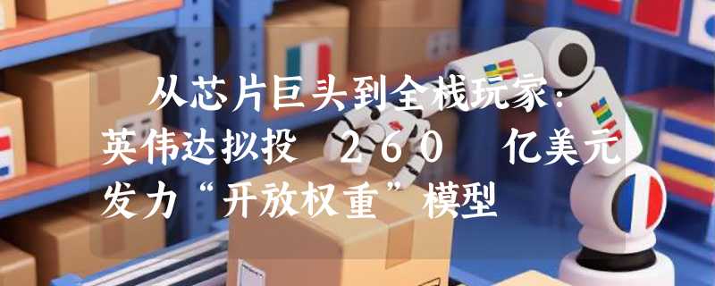 ​从芯片巨头到全栈玩家：英伟达拟投 260 亿美元发力“开放权重”模型