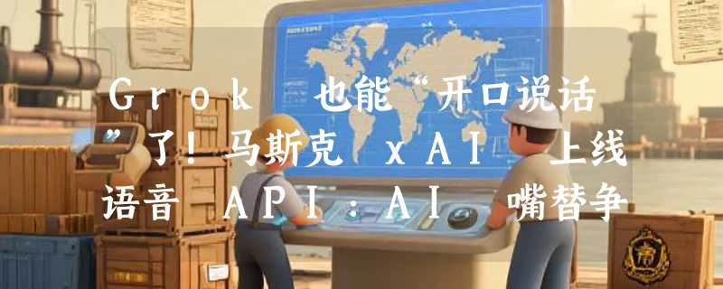 Grok 也能“开口说话”了！马斯克 xAI 上线语音 API：AI 嘴替争霸战再次升级